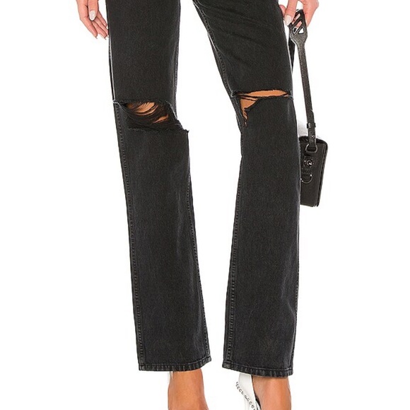 RE/DONE Originals High Rise Loose in Washed Black Size 23 - Picture 4 of 10